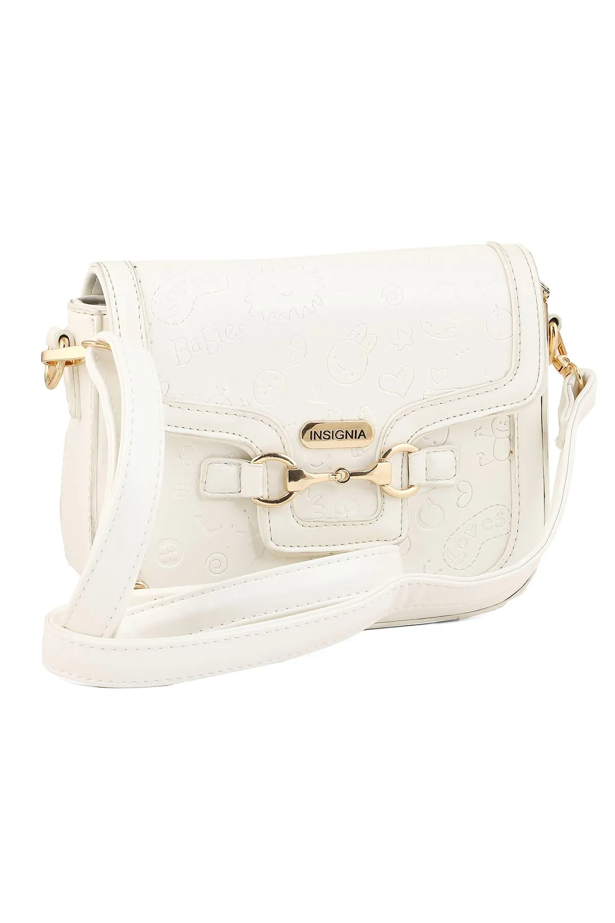 Flap Shoulder Bags B14882-White