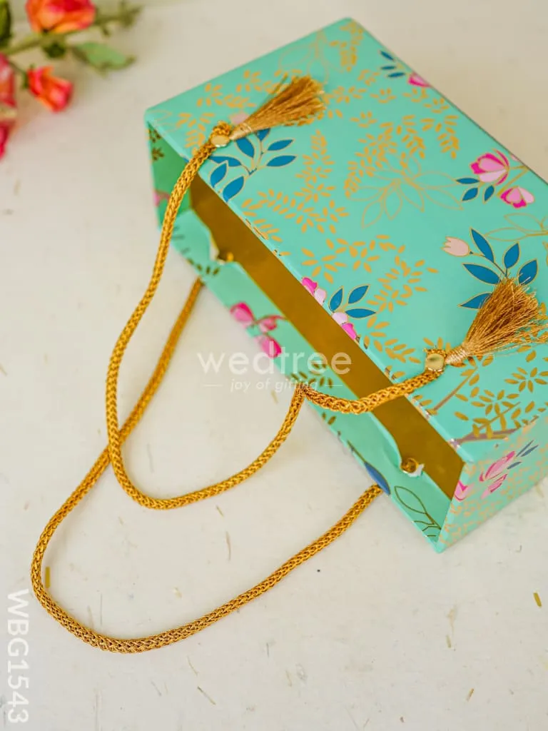 Floral Printed Gift Bag with Handle - WBG1543