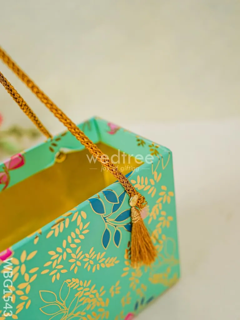 Floral Printed Gift Bag with Handle - WBG1543