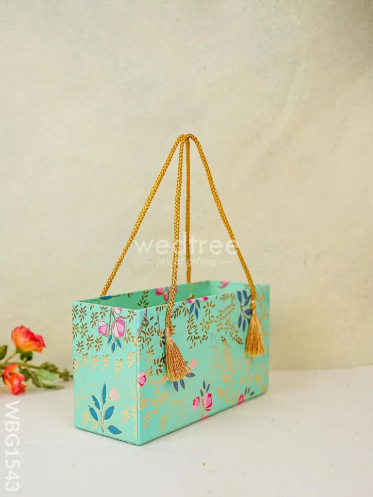 Floral Printed Gift Bag with Handle - WBG1543