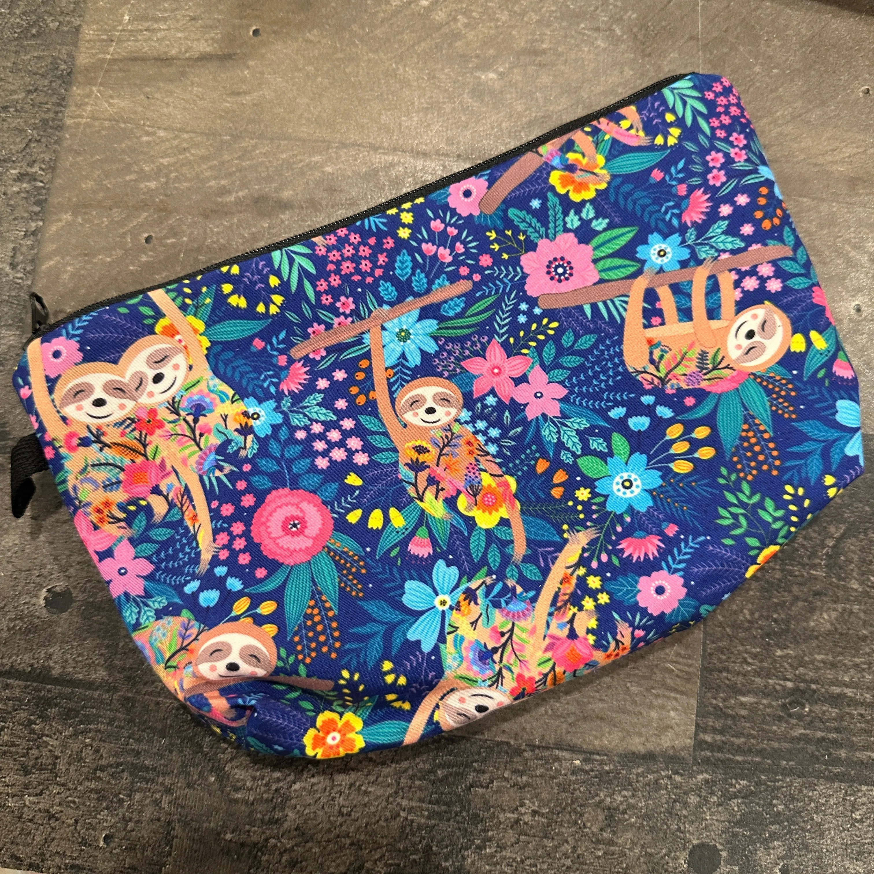 Floral Sloth Pouch