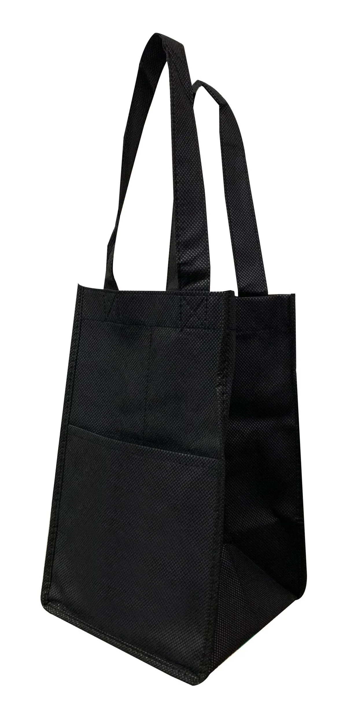 Four Bottle Wine Tote with Outer Pocket