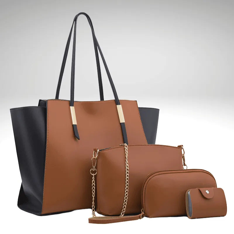 Four-Piece Purse to Shopping Bag Set