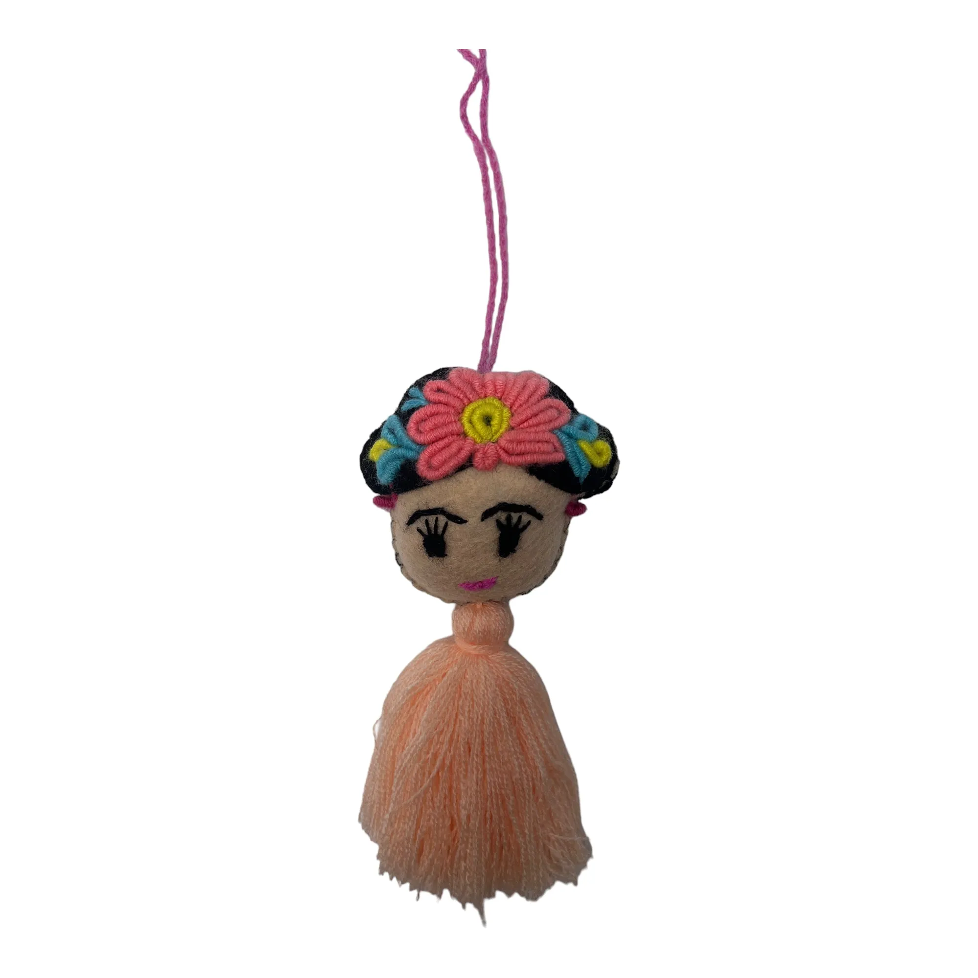 Frida Pom Pom Ornament