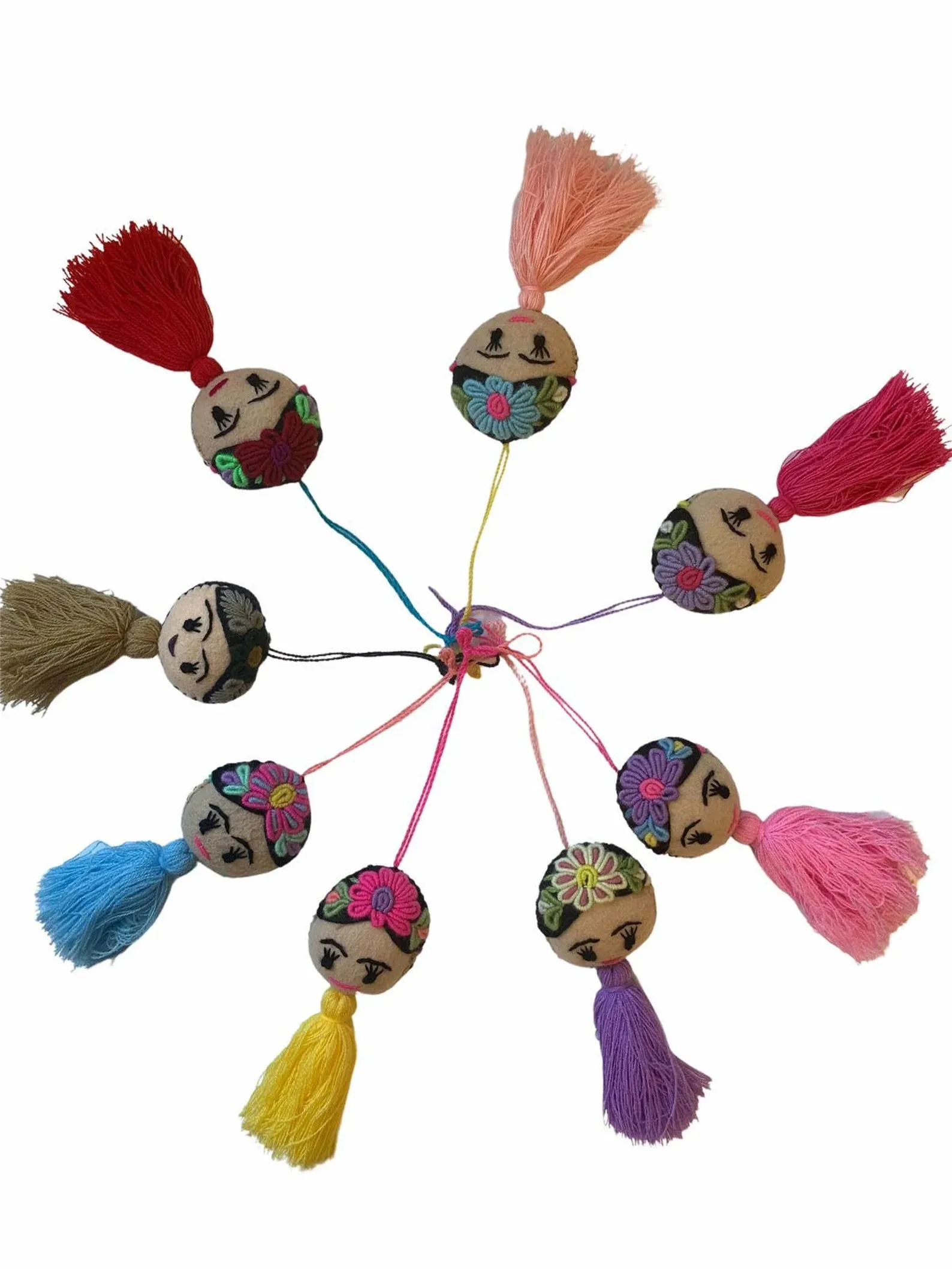 Frida Pom Pom Ornament