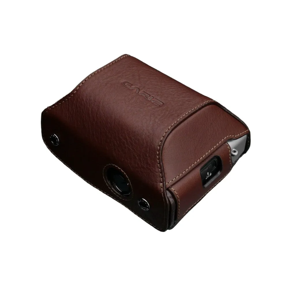 Gariz HG-CCX100VBR Brown Leather Camera Cover for Fuji X100V (Cover Only)