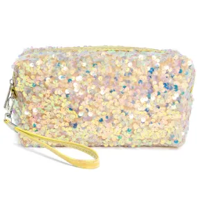 Gold Sequin Costmetic Pouch