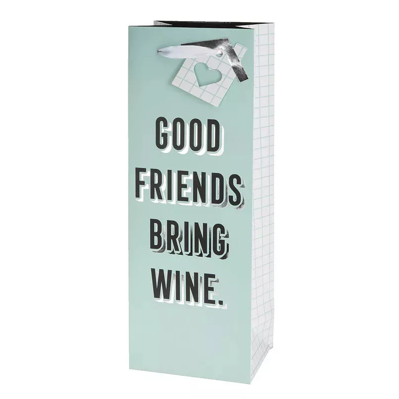 Good Friends Bring Wine Gift Bag