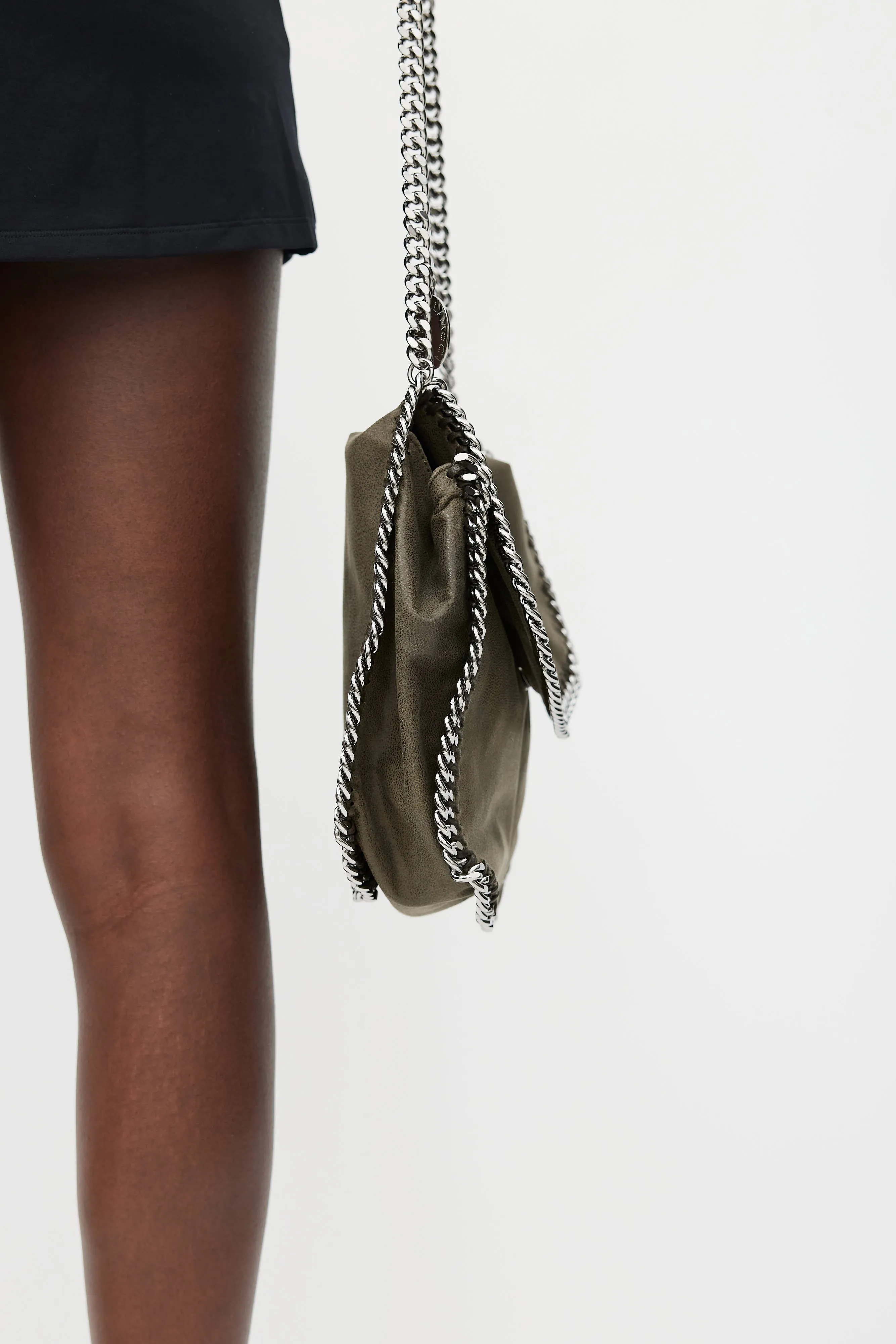 Grey Falabella Flap Bag