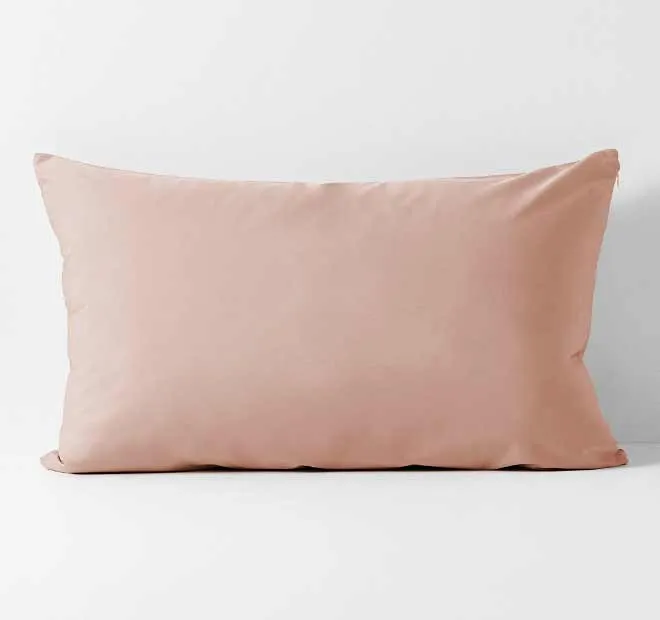 Halo Organic Cotton Standard Pillowcase Rosewater