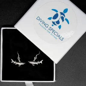 Hammerhead Shark Earrings: 925 Real Silver