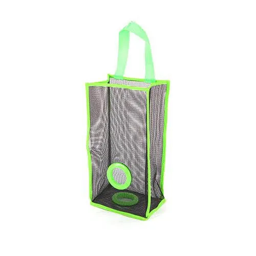 Hanging Mesh Garbage Bag Organizer