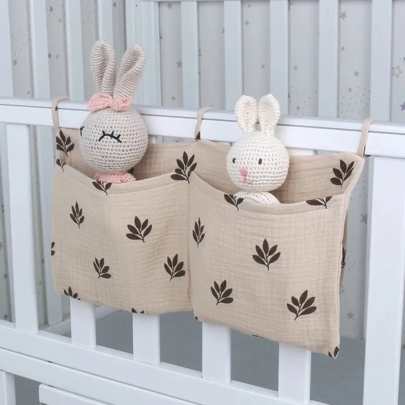 Hanging Storage Pockets New Portable Baby Crib Storage Bag & Organizer