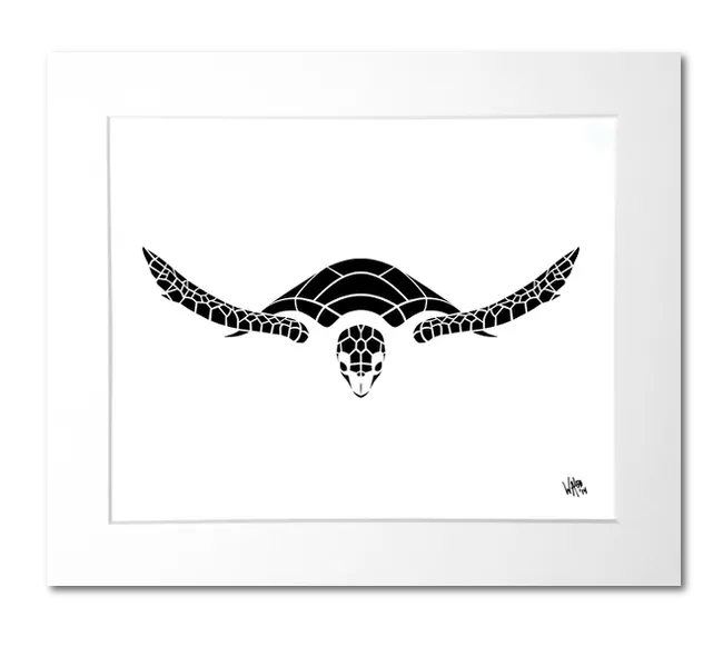 Hawksbill Sea Turtle Art Print