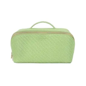 Herringbone Beauty Bag Medium | Pistachio