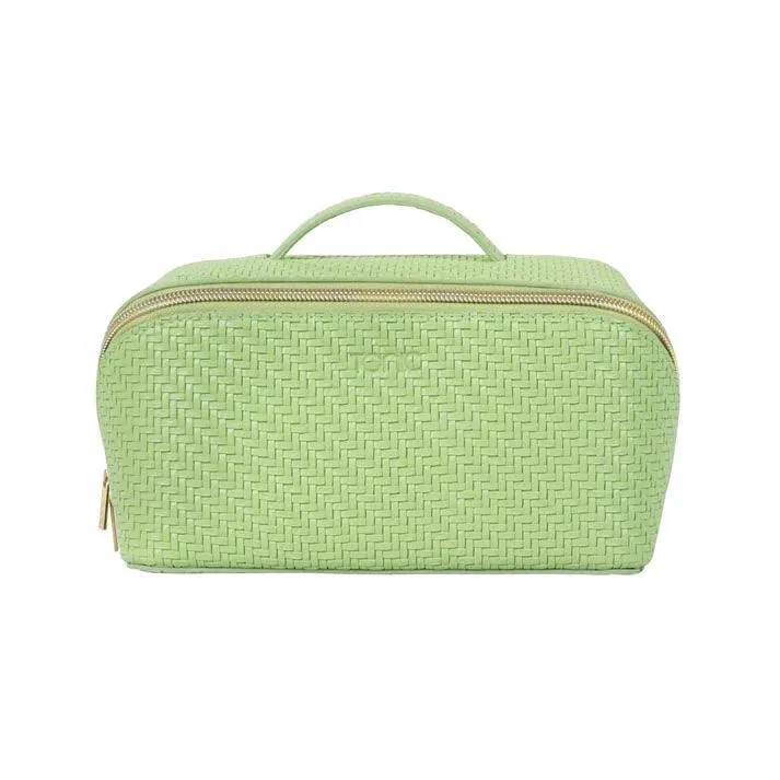 Herringbone Beauty Bag Medium | Pistachio