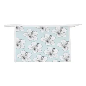 *Hibiscus on Blue Neoprene Cosmetic Bag