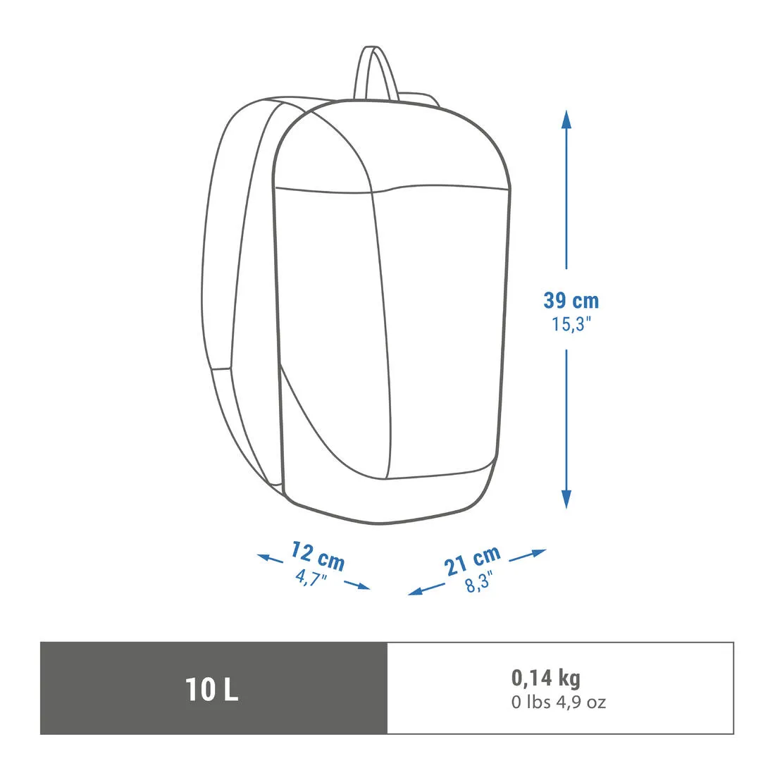 Hiking Backpack 10 L - NH Arpenaz 50