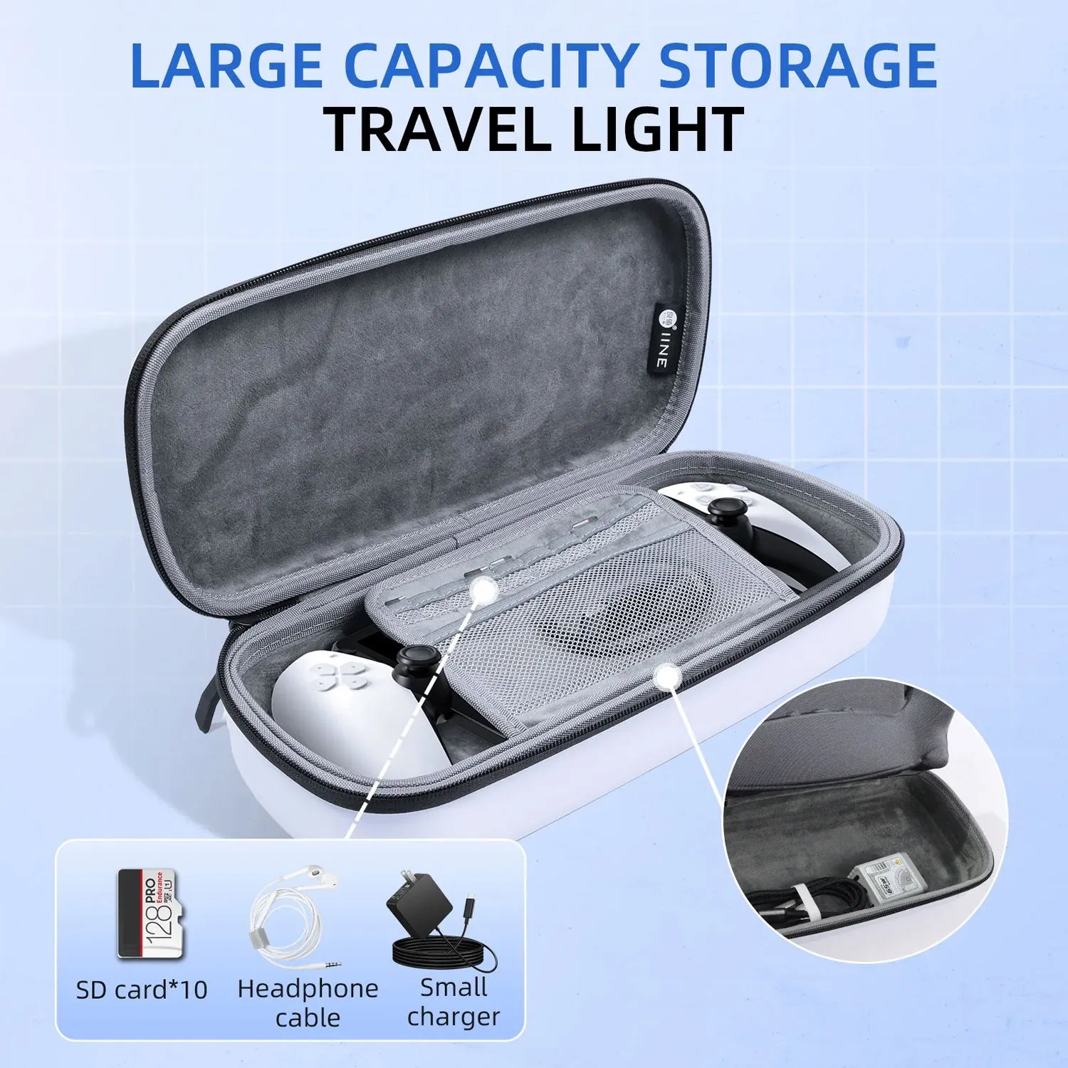 IINE Carrying Case for PlayStation Portal