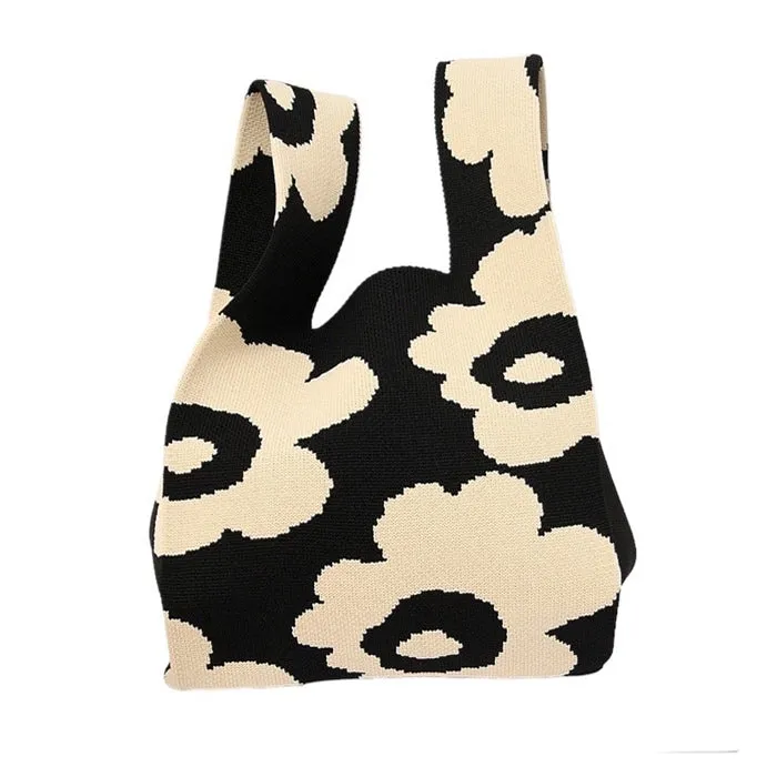 Indie Aesthetic Flower Tote Bag