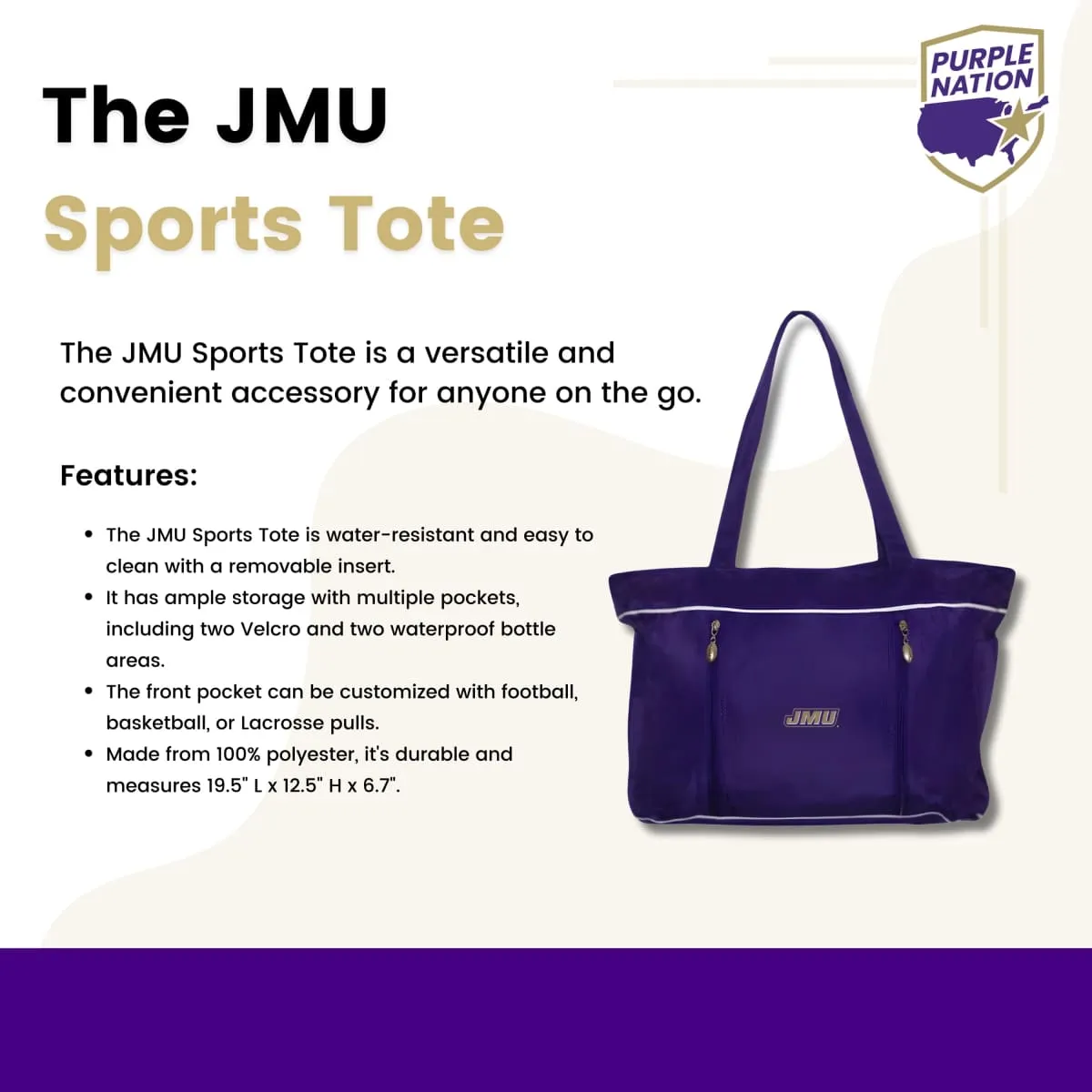 JMU Sports Tote