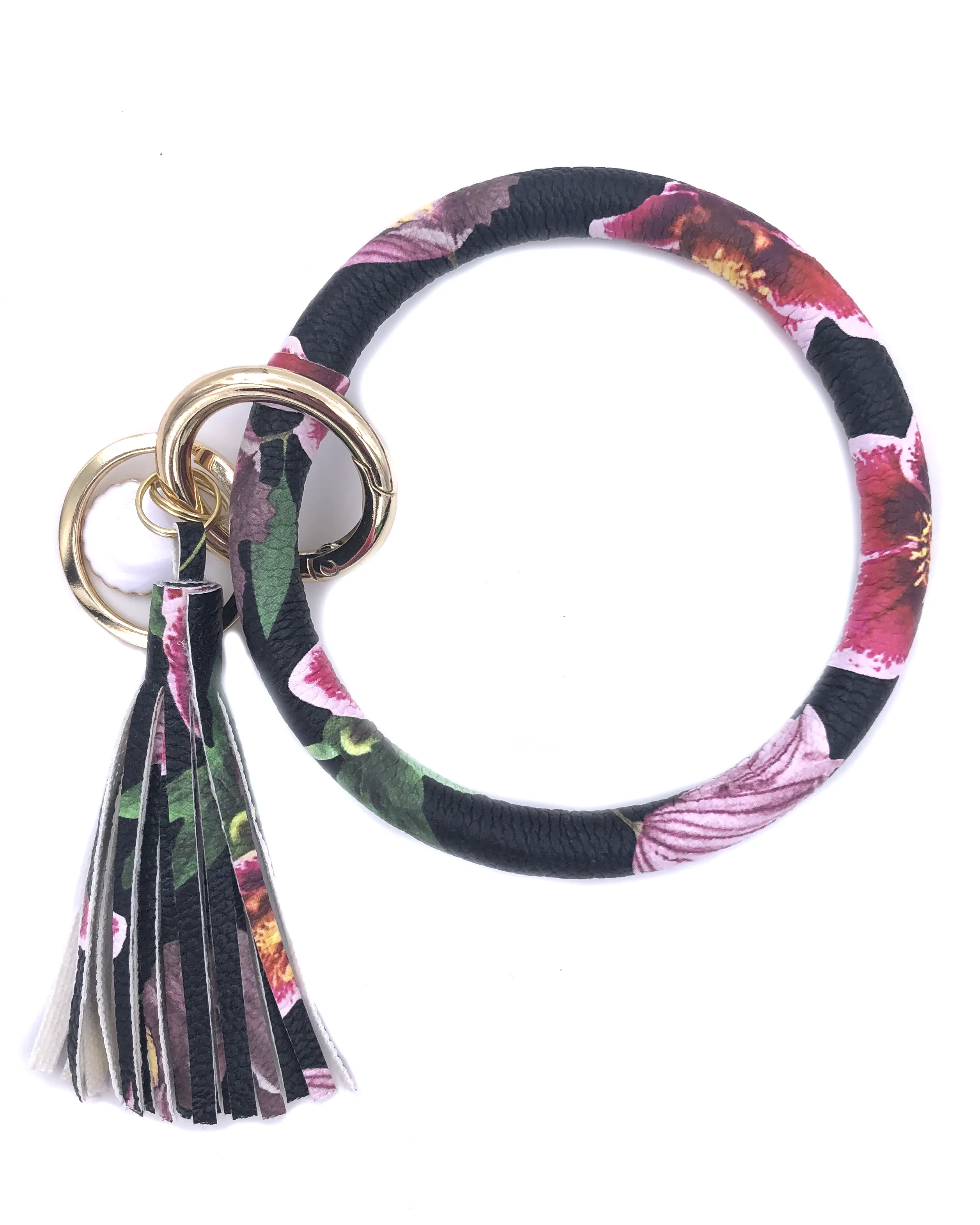 KC-8845 Hibiscus Wristlet Key Chain