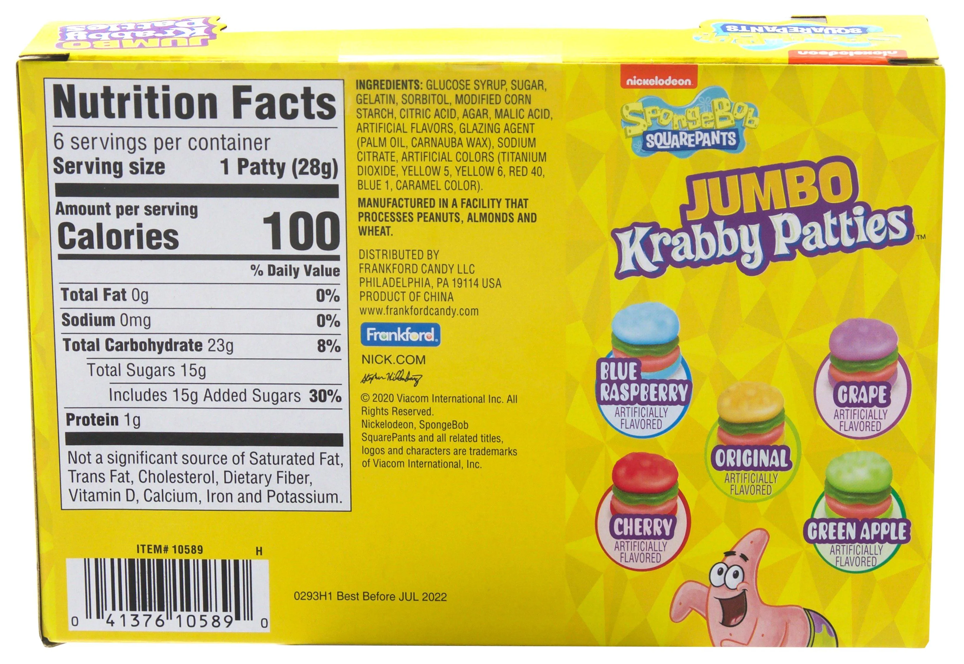 Krabby Patties Gummy Candy