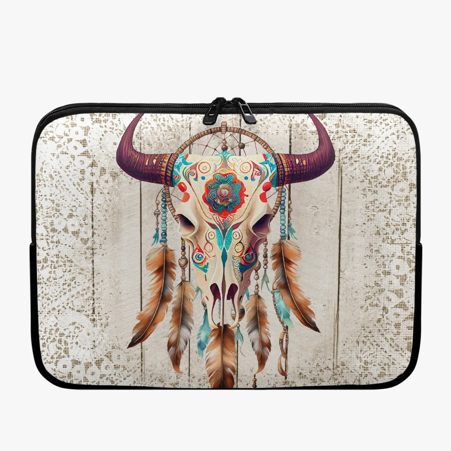 Laptop Sleeve - without handles - Boho Western Skull