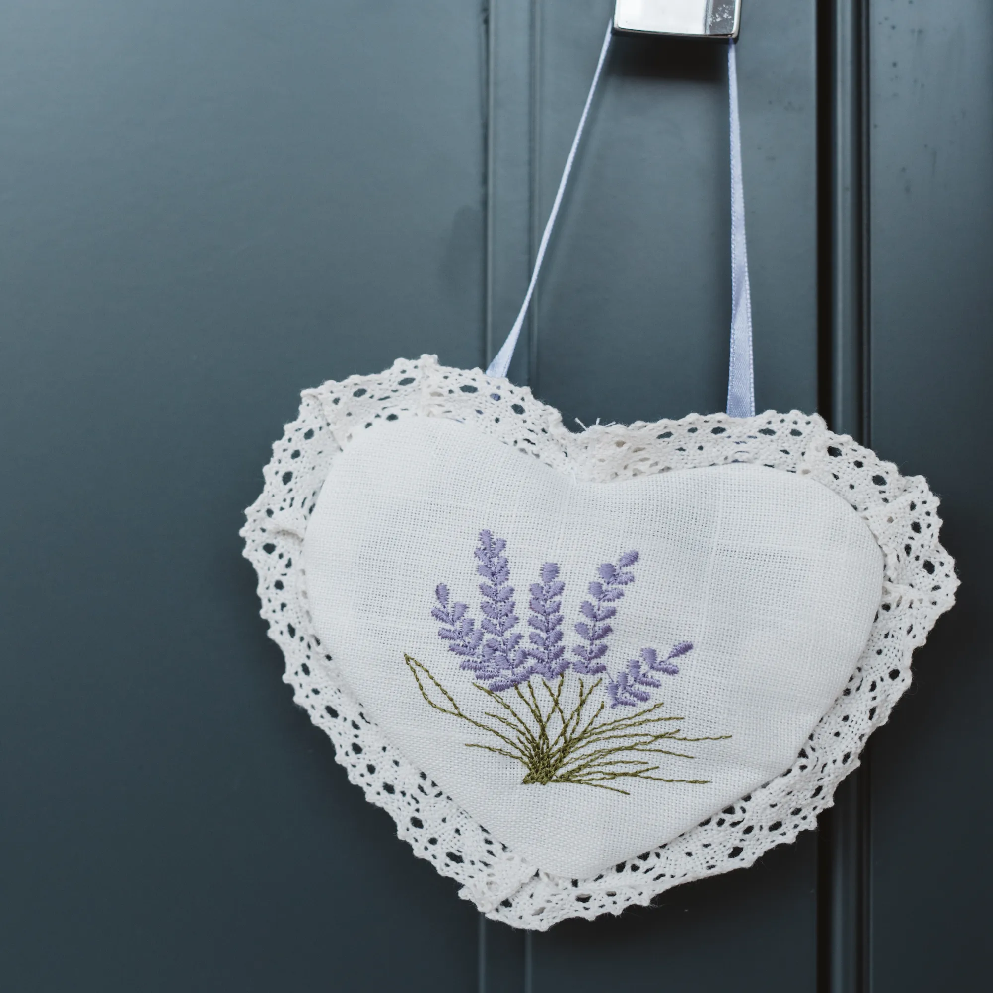 Lavender Cotton Heart Sachet