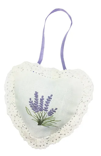 Lavender Cotton Heart Sachet