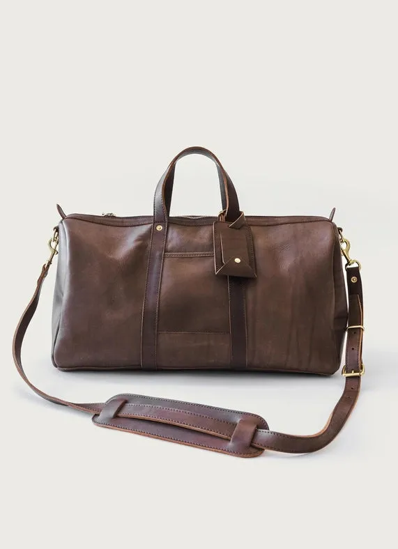 Leather Travel Duffle Bag