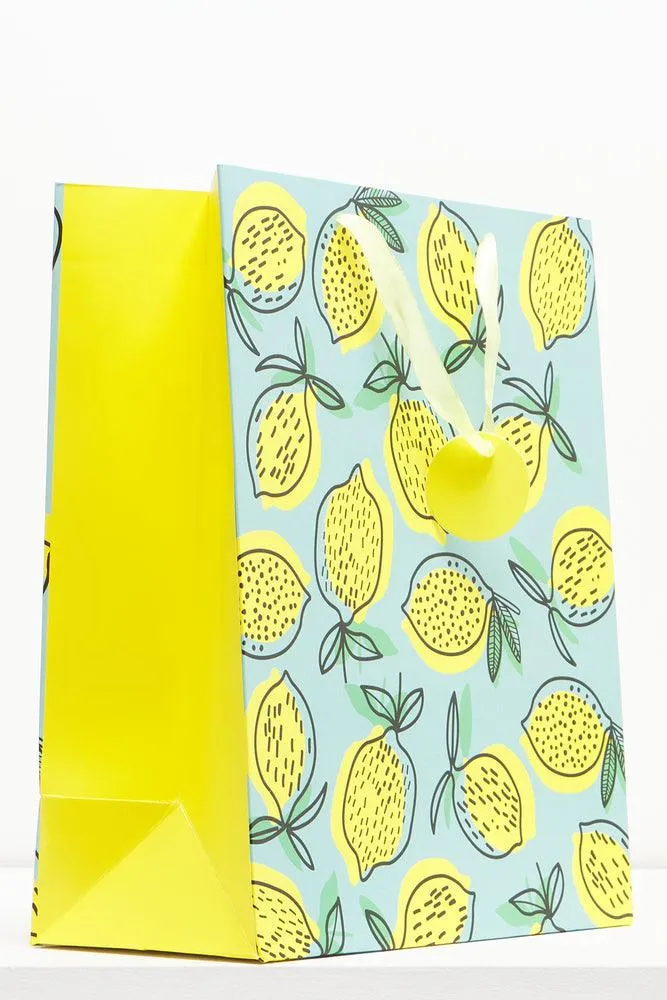 Lemon Gift Bag Yellow