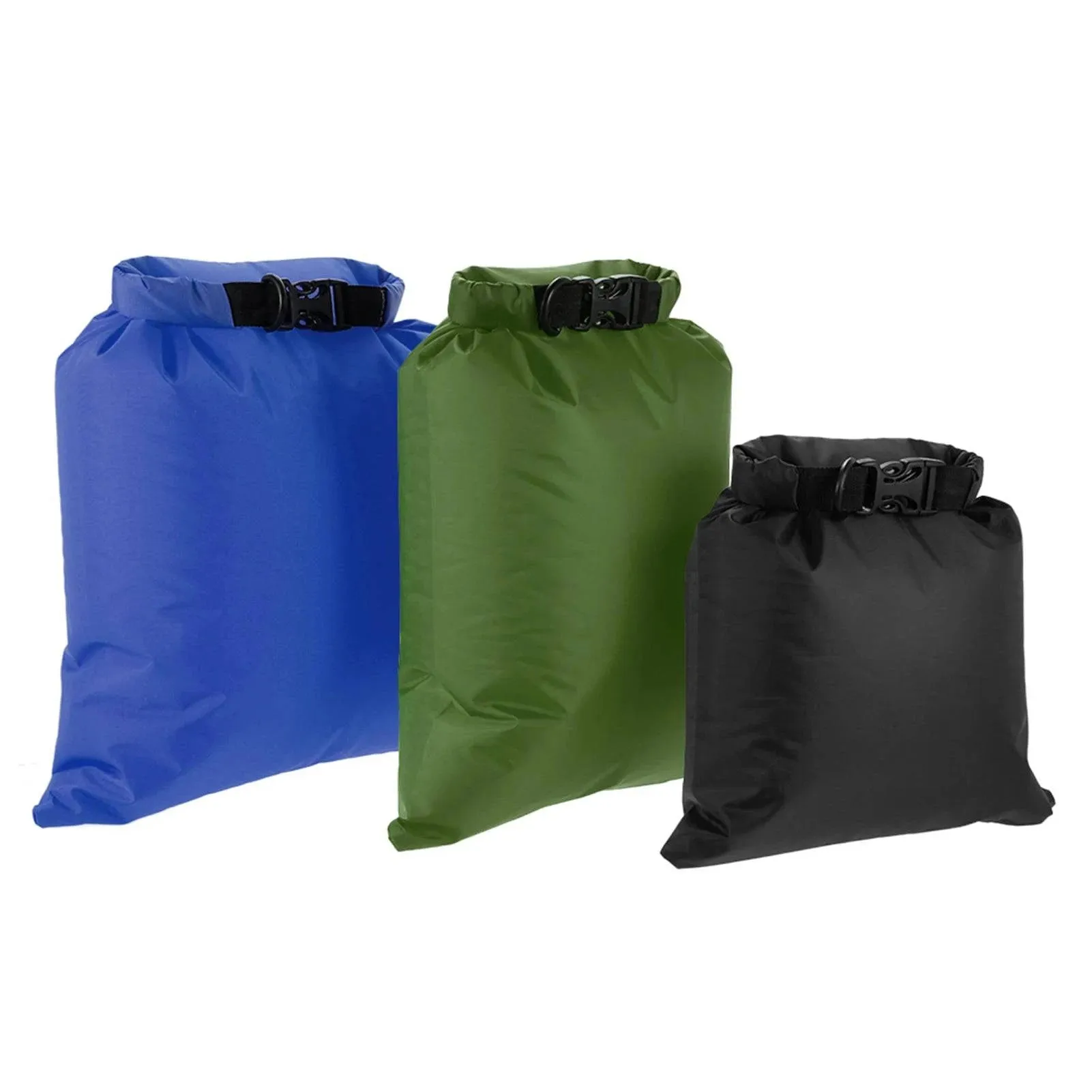 Lixada 3PCS Waterproof Dry Bag 3L 5L 8L Foldable Outdoor Bag Dry Sacks Pack For Camping Drifting Swimming Rafting Kayaking River