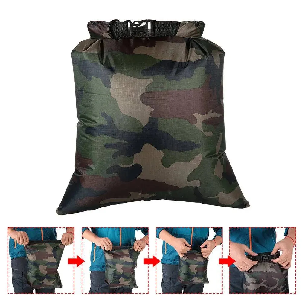 Lixada 3PCS Waterproof Dry Bag 3L 5L 8L Foldable Outdoor Bag Dry Sacks Pack For Camping Drifting Swimming Rafting Kayaking River