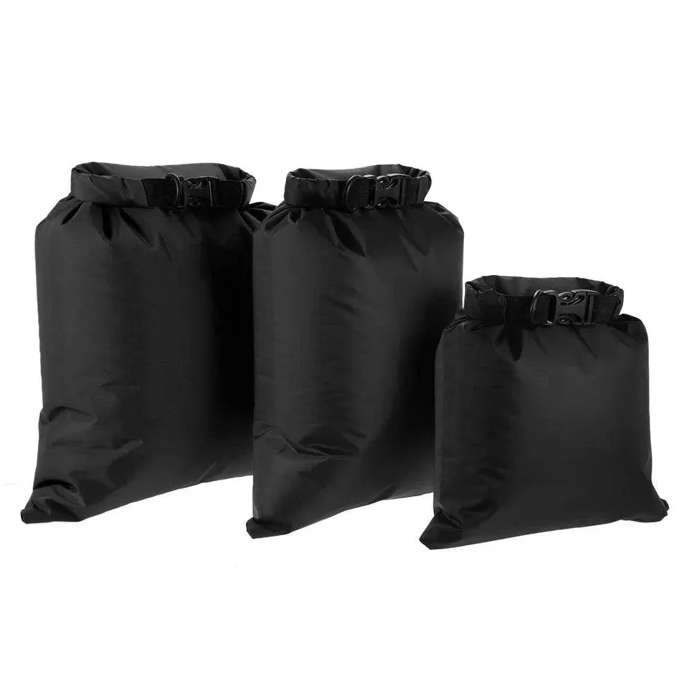 Lixada 3PCS Waterproof Dry Bag 3L 5L 8L Foldable Outdoor Bag Dry Sacks Pack For Camping Drifting Swimming Rafting Kayaking River