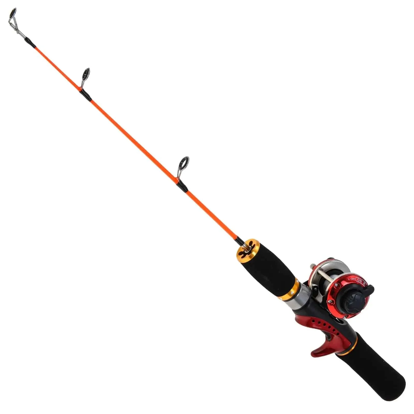 Lixada Ice Fishing Rod Reel Combo Complete Kit with Ice Skimmer Sc-oop and Carry Bag Lures Hooks Swivels Accessories