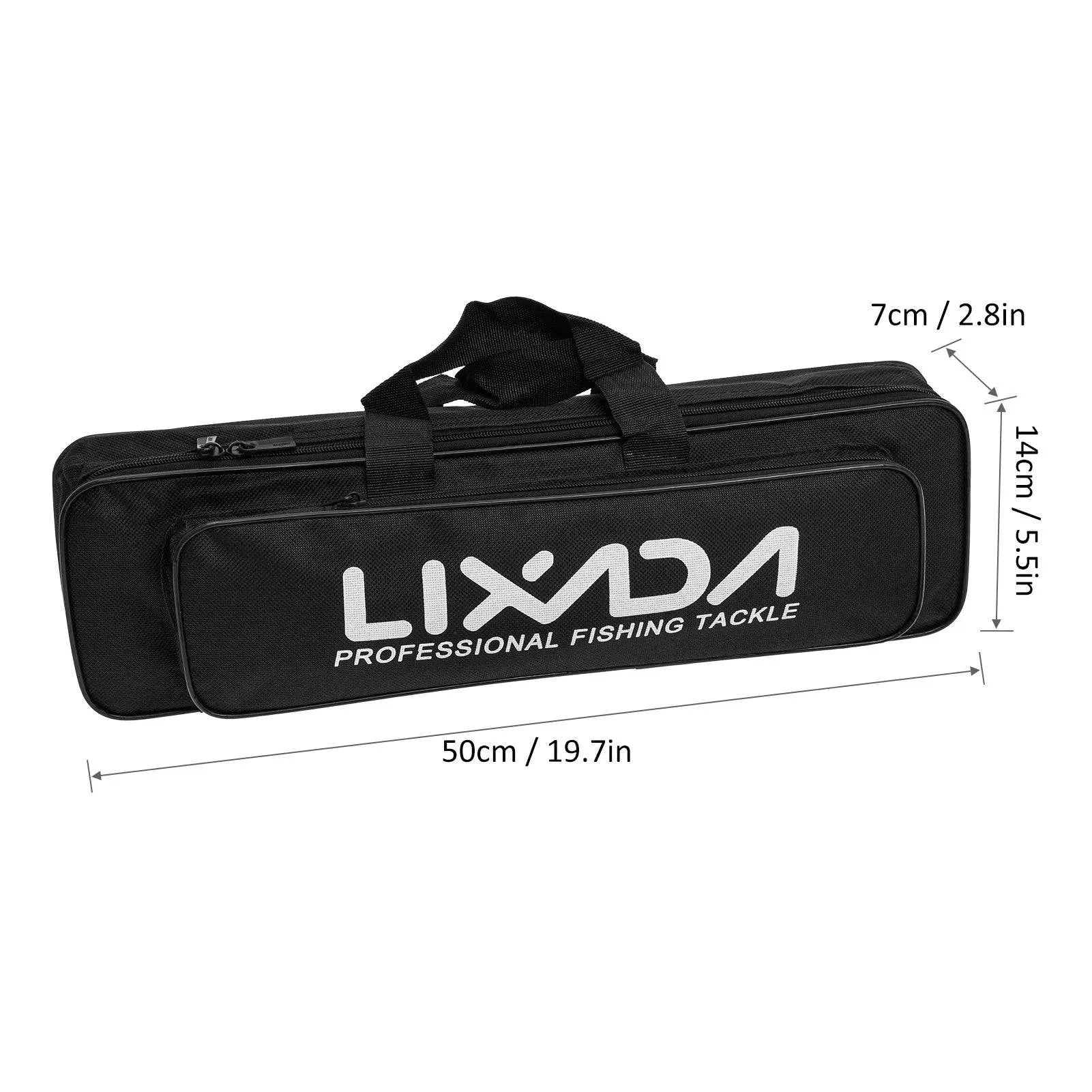 Lixada Ice Fishing Rod Reel Combo Complete Kit with Ice Skimmer Sc-oop and Carry Bag Lures Hooks Swivels Accessories