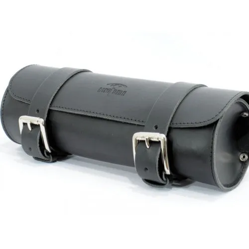 Longride Leather Tool Roll Bag Black - 4 Liters