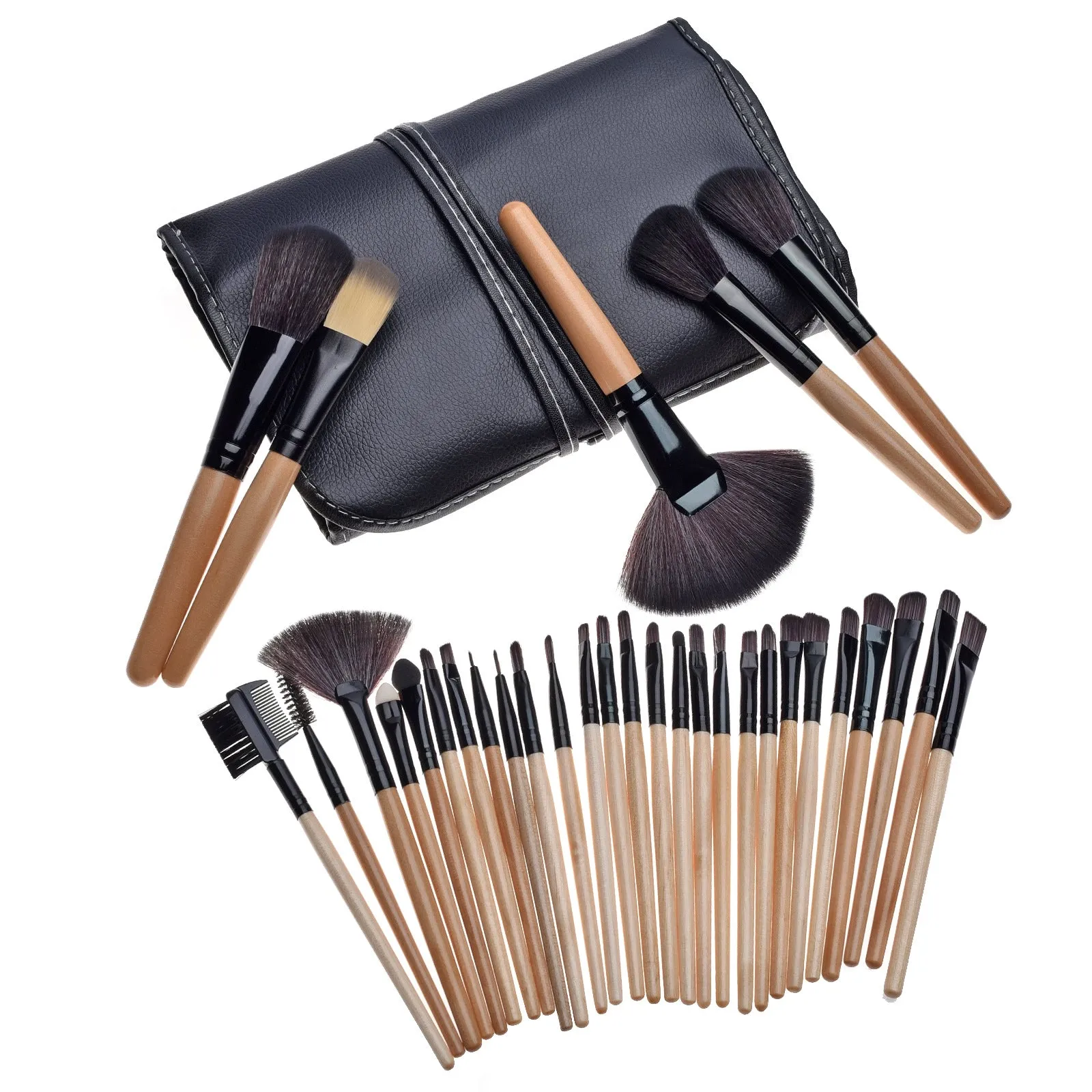 Makeup brush bag