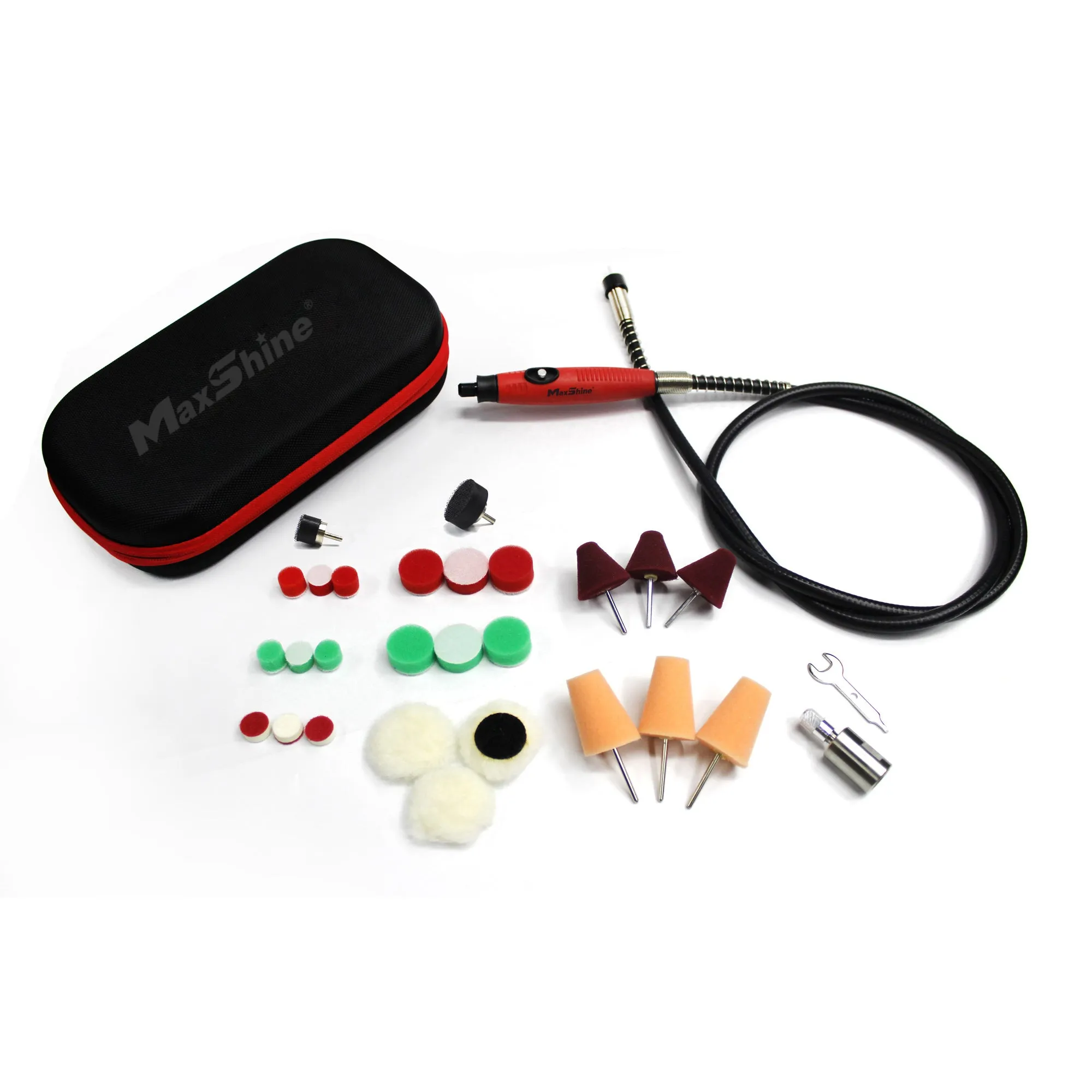 Maxshine Mini Polishing System 5/8″ Mini Polisher With Pads and Accessories