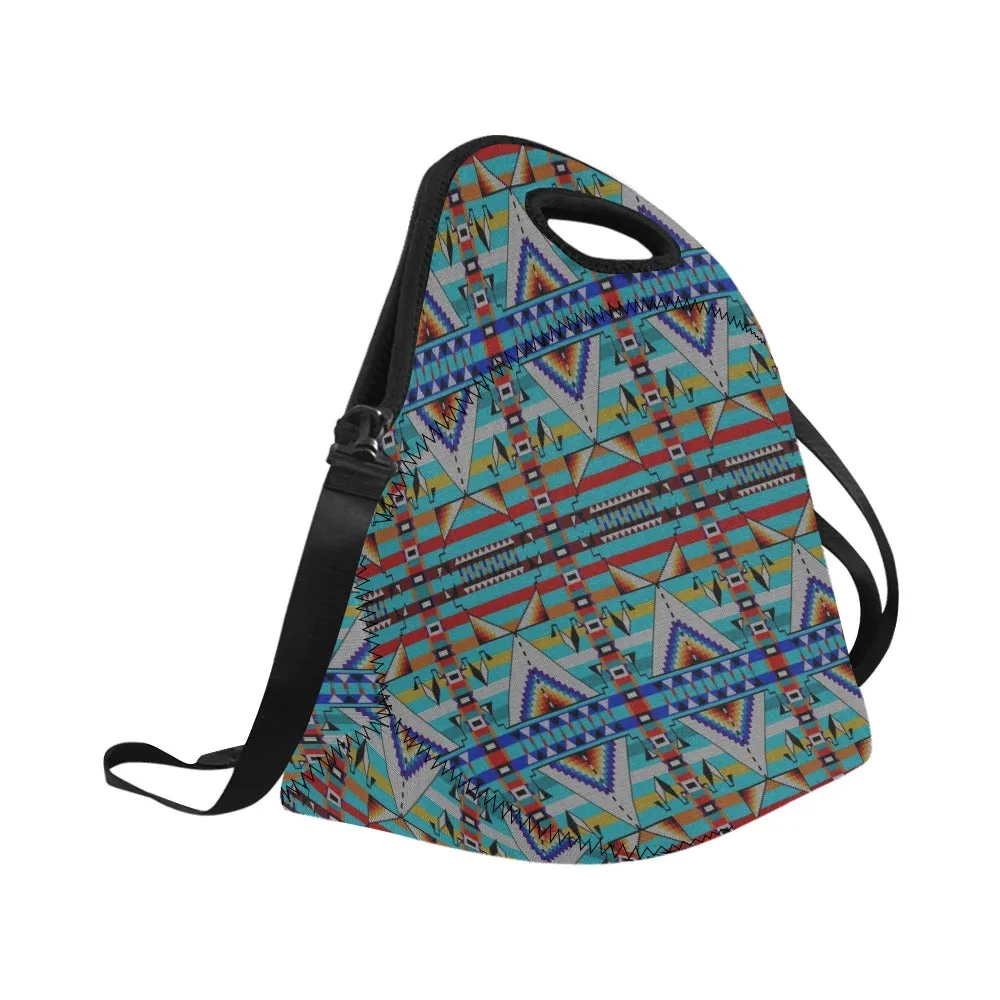 Medicine Blessing Turquoise Neoprene Lunch Bag/Large