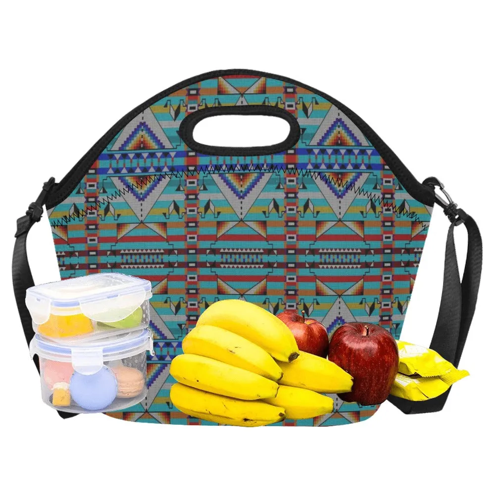 Medicine Blessing Turquoise Neoprene Lunch Bag/Large