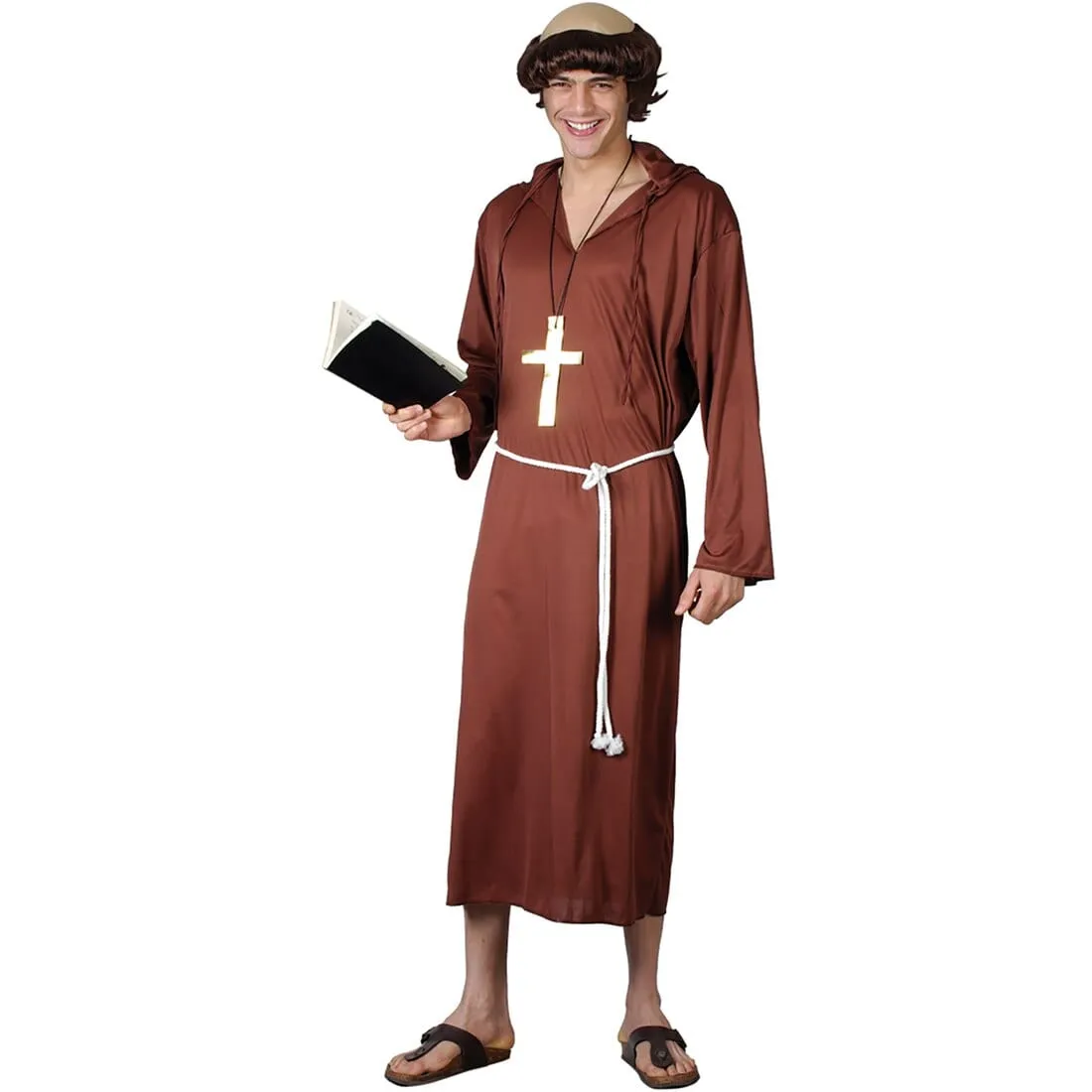 Mens Monk Of The Abbey Religious Halloween Costume