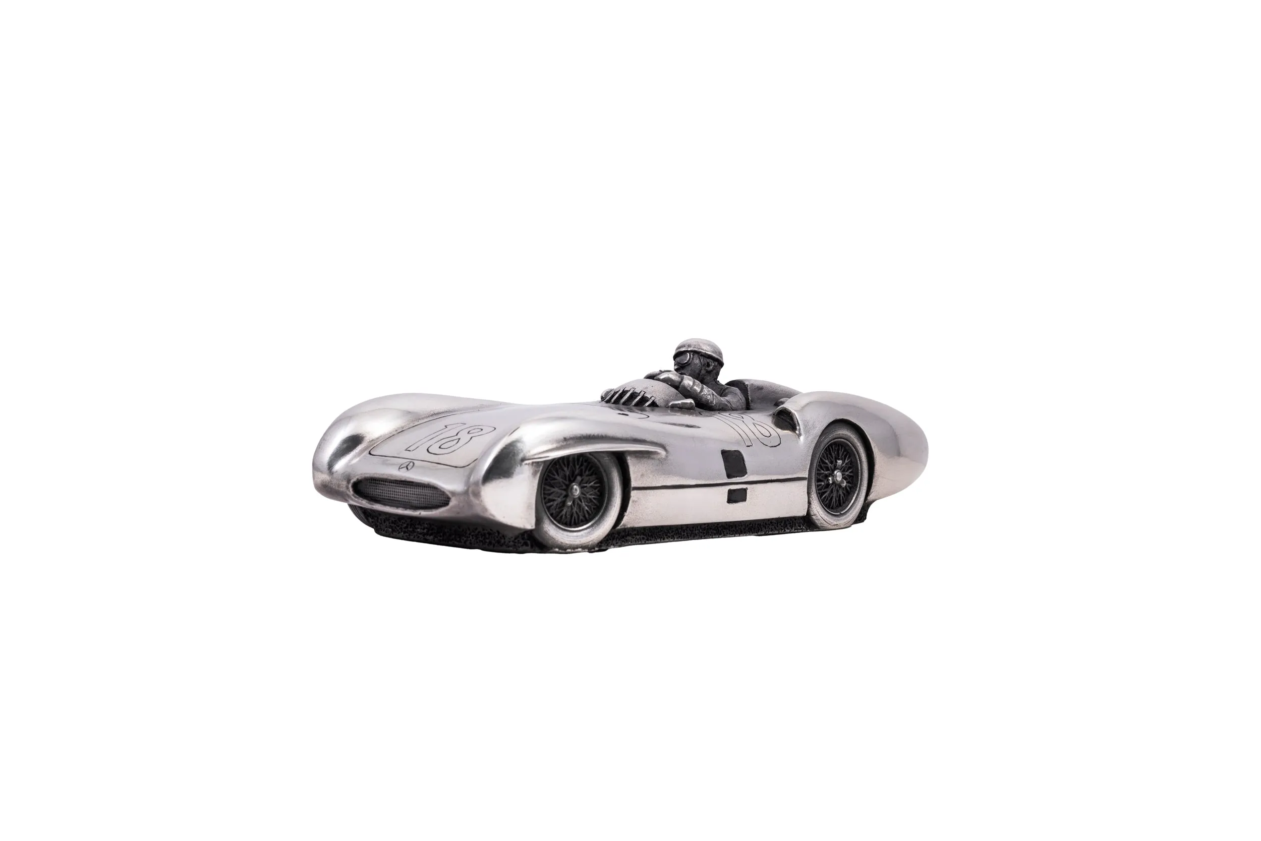 Mercedes Benz 300SLR Pewter Sculpture