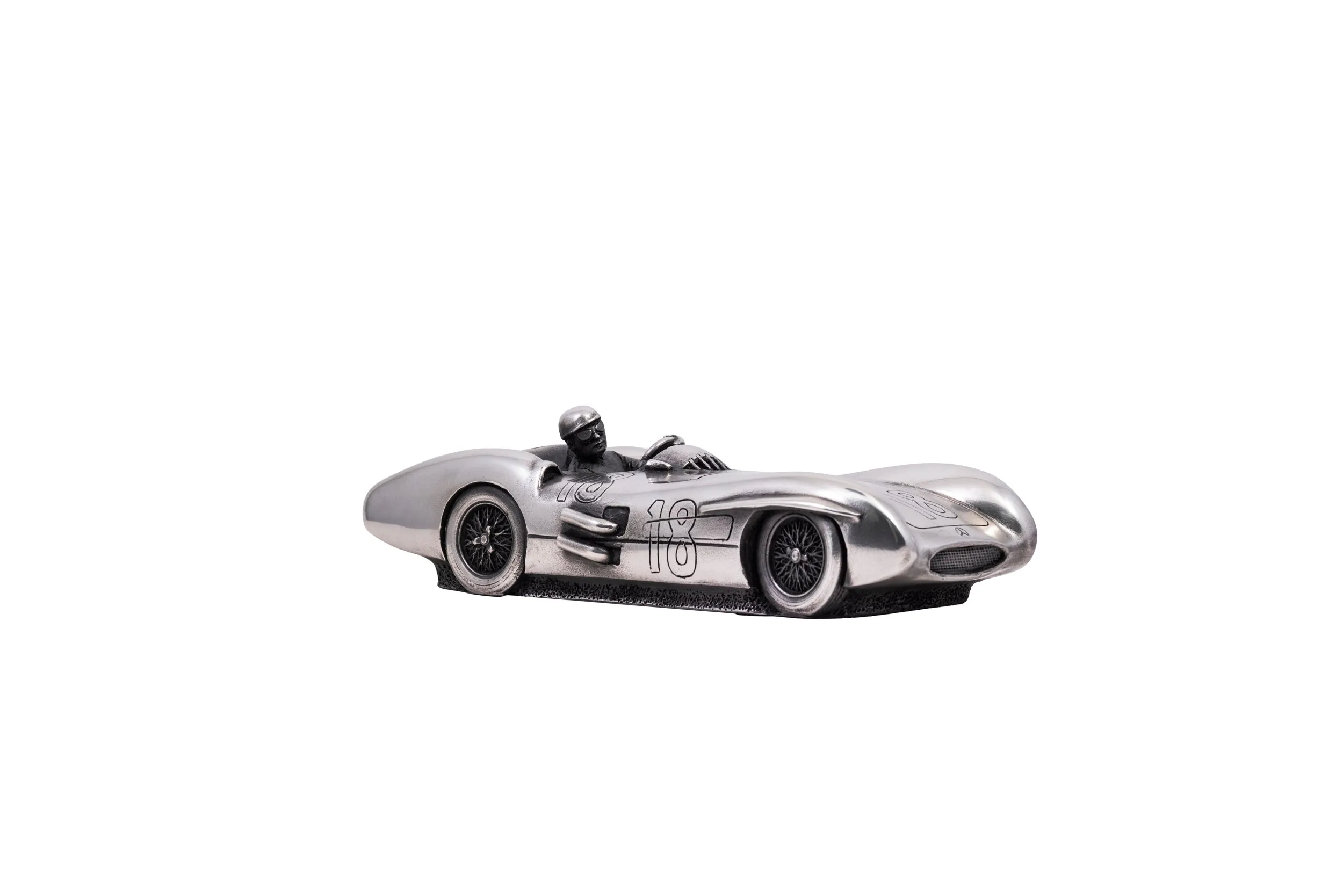 Mercedes Benz 300SLR Pewter Sculpture