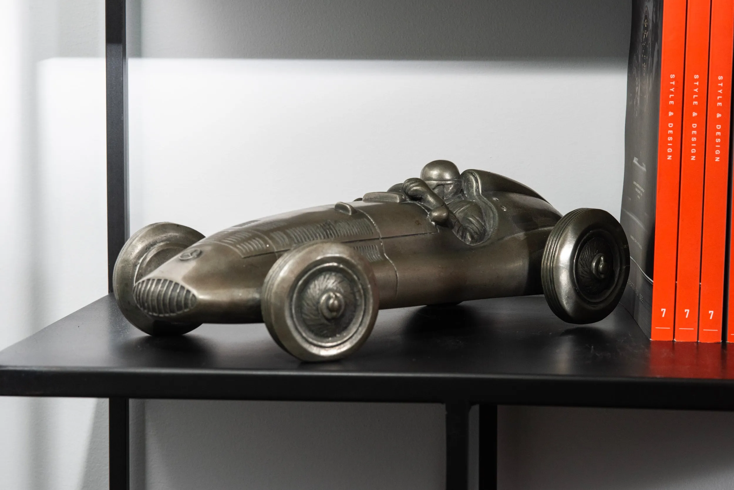 Mercedes Benz W 125 Pewter Sculpture