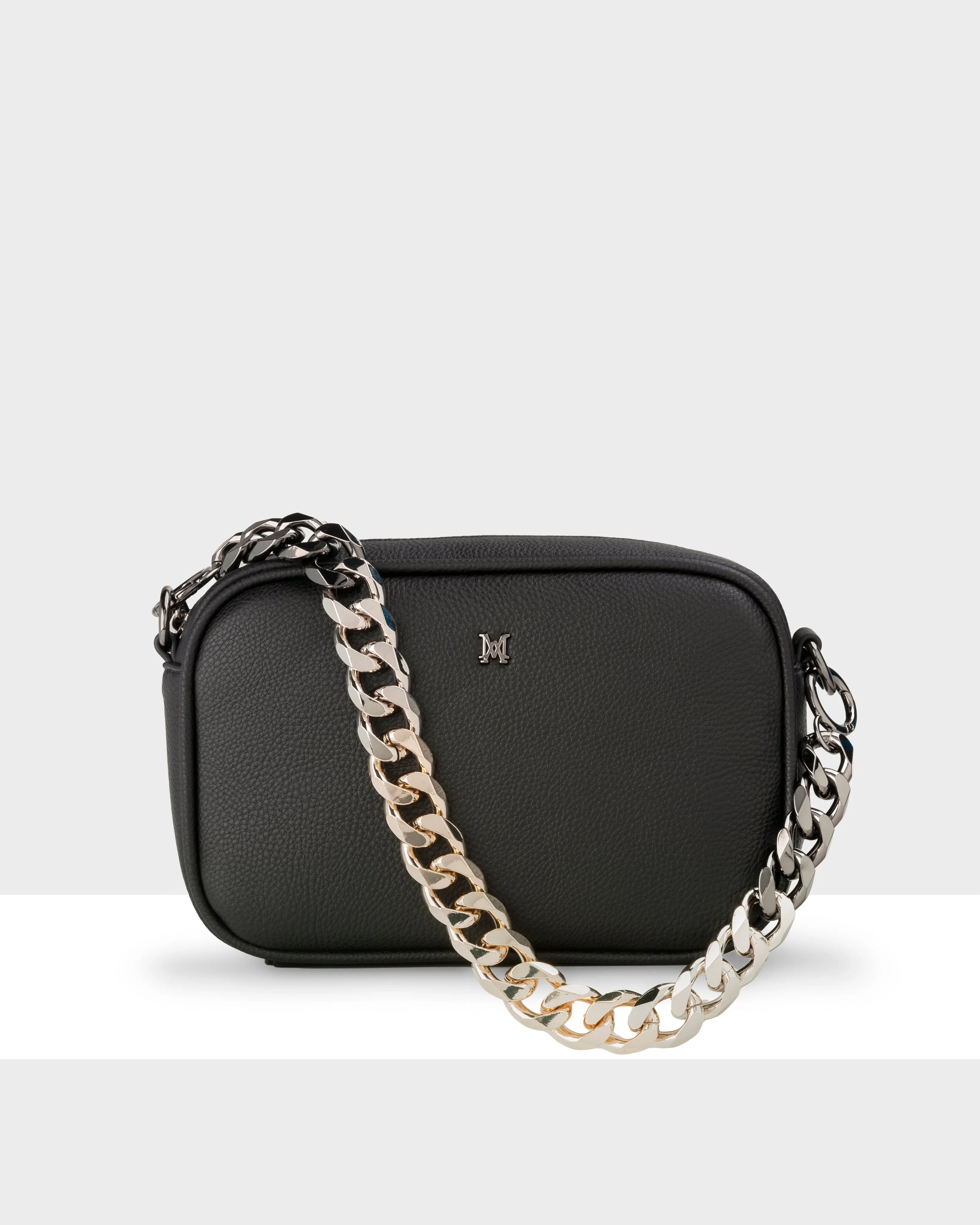 Monica Camera Crossbody Bag   Chunky Chain Strap