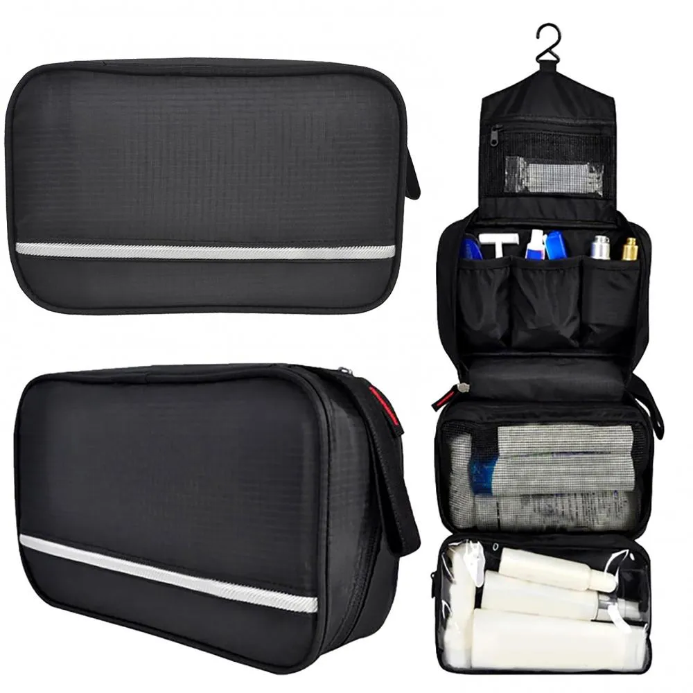 Multi Compartment Hanging Cosmetic Travel Bag