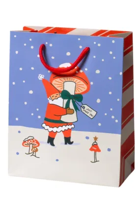 Mushroom Santa Gift Bag