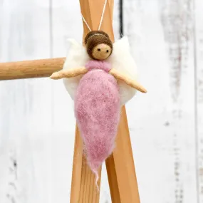 Needle Felted Fairy - Light Pink Dress